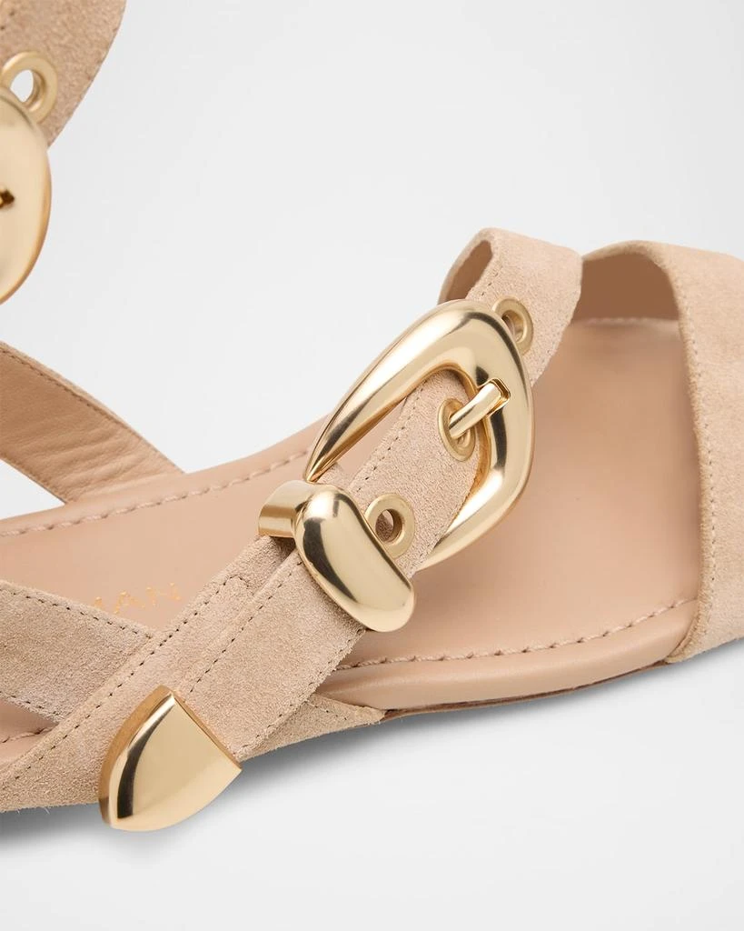 Maven Suede Buckle Flat Sandals 商品