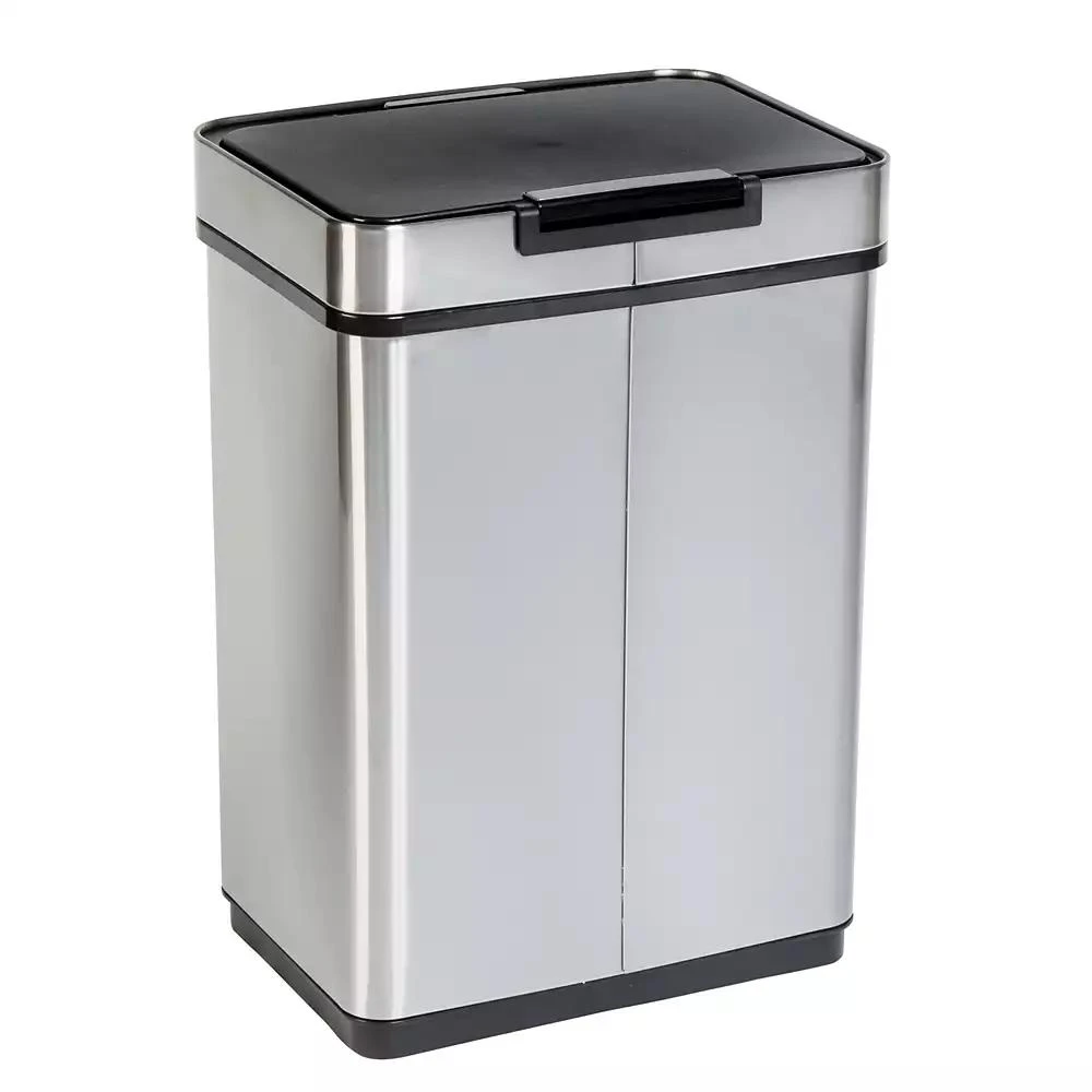 商品Honey Can Do|50L Stainless Steel Trash Can with Motion Sensor and Soft Close,价格¥2210,第2张图片详细描述