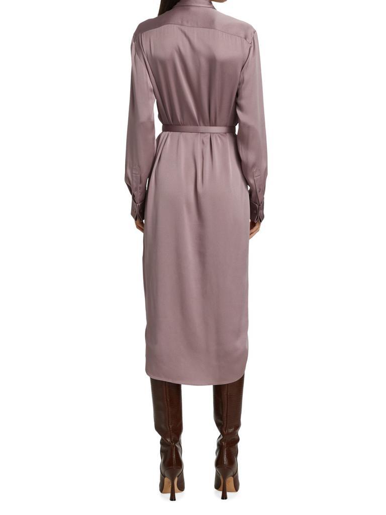 商品Ralph Lauren|Graison Crepe-Back Satin Day Dress,价格¥3861,第4张图片详细描述