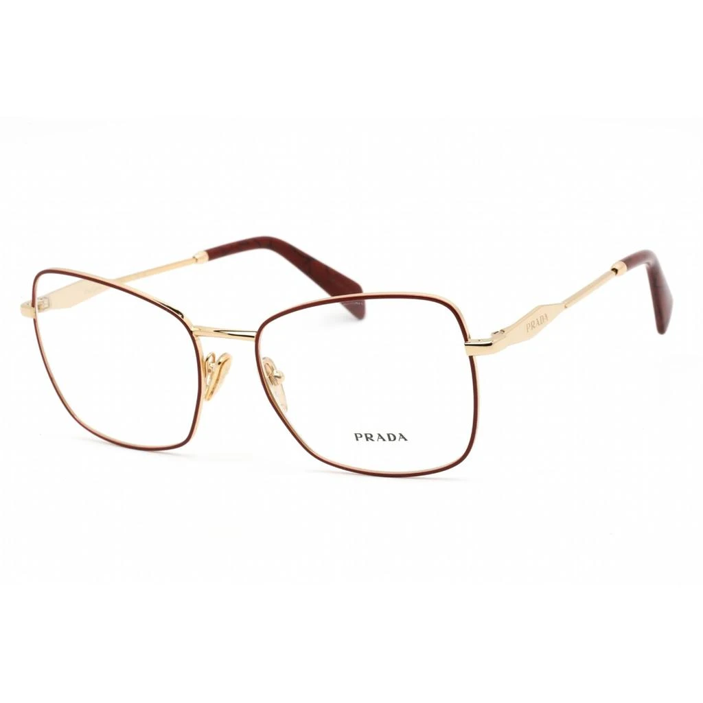 商品Prada|Prada Women's Eyeglasses - Red Gold Butterfly Metal Full-Rim Frame | 0PR 53ZV 12F1O1,价格¥989,第1张图片