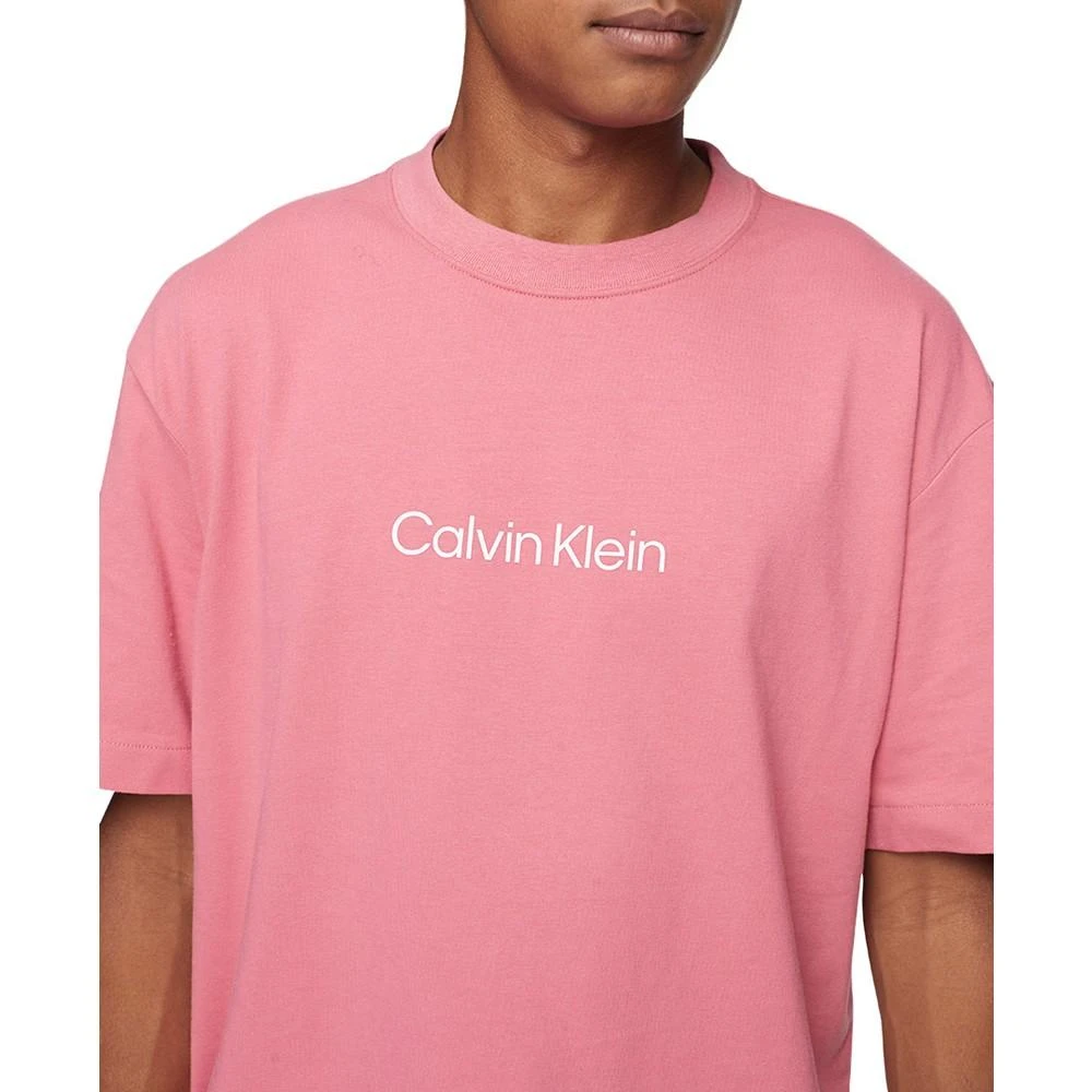 商品Calvin Klein|Men's Relaxed Fit Standard Logo Crewneck T-Shirt,价格¥118,第3张图片详细描述