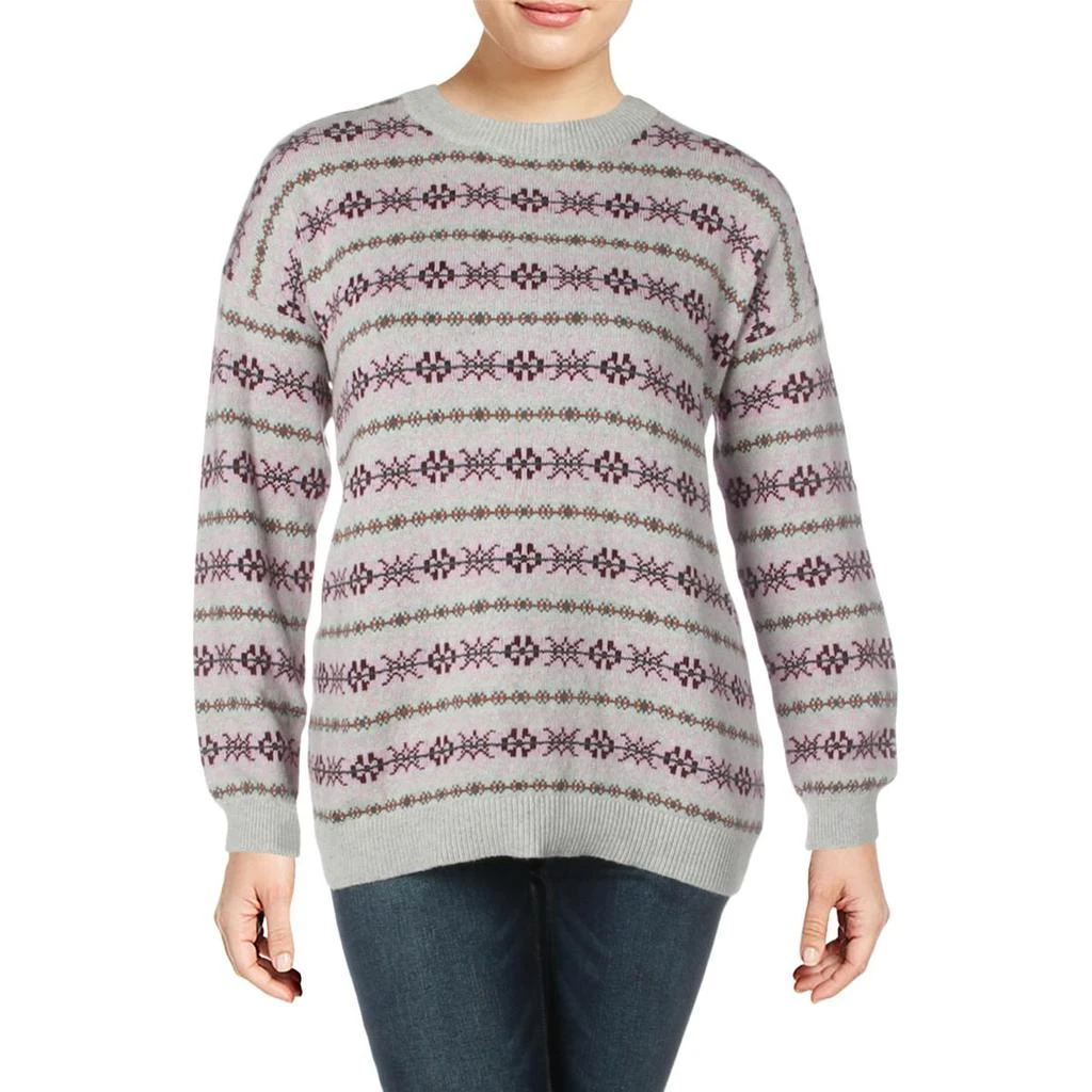 商品Ralph Lauren|Lauren Ralph Lauren Womens Cotton Printed Pullover Sweater,价格¥190,第1张图片