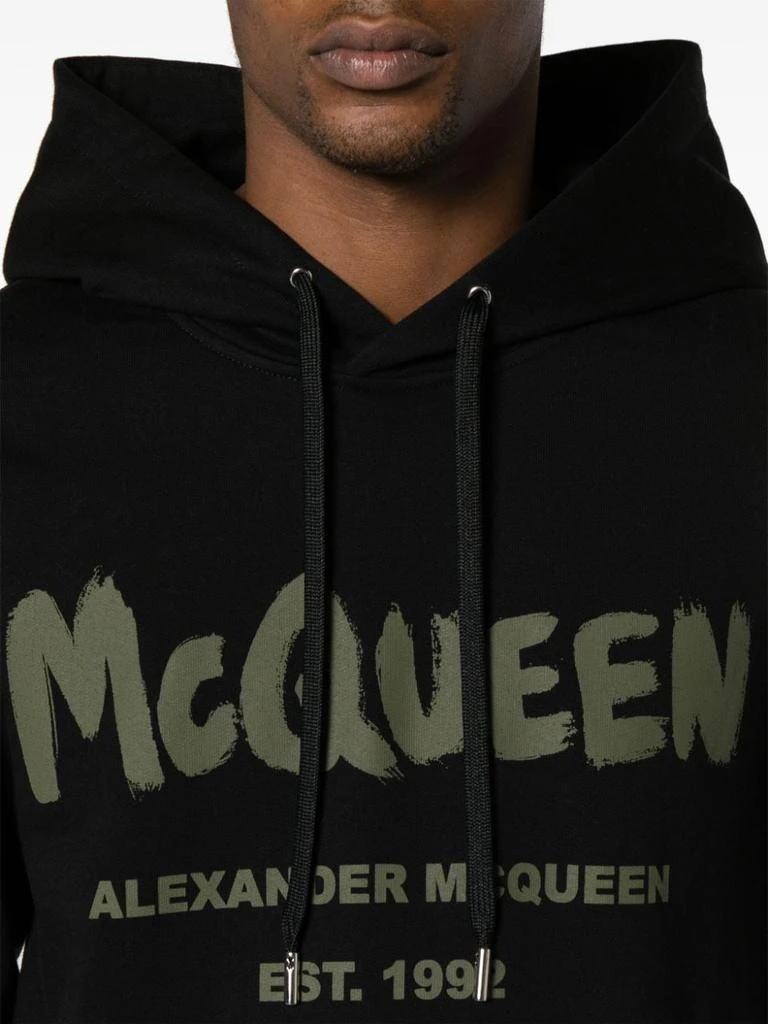 商品Alexander McQueen|ALEXANDER MCQUEEN - Sweatshirt With Logo Print,价格¥6123,第2张图片详细描述
