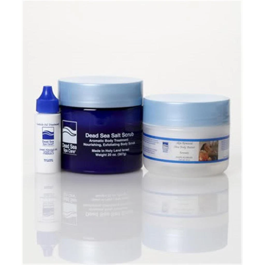 商品Dead Sea Spa Care|DEADSEA-76 24 oz Serenity Salt Scrub and 8 oz Serenity Shea Body Butter, Cuticle Oil,价格¥331,第1张图片