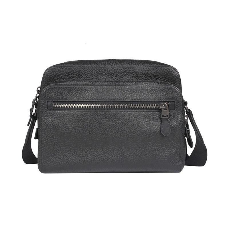 商品Coach|美国直邮 COACH 蔻驰 男士皮多层拉链斜挎包 相机包 91484,价格¥2205,第1张图片
