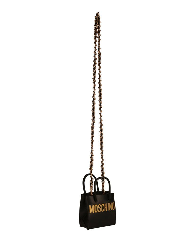 商品Moschino|Mini Logo Leather Crossbody Bg,价格¥1740,第5张图片详细描述