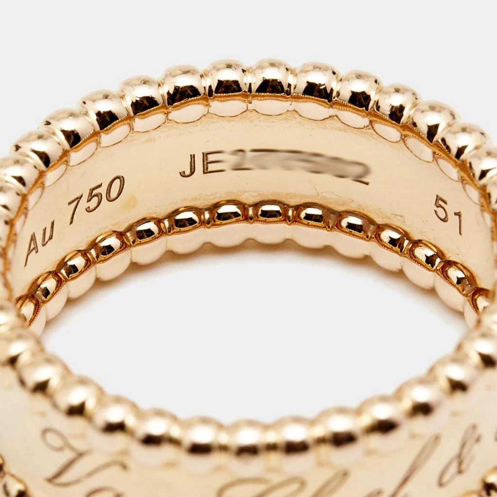Van Cleef & Arpels Perlee Signature 18K Rose Gold Band Ring Size 51 商品