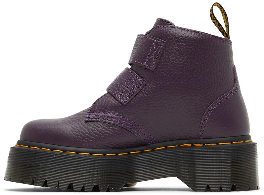 Purple Devon Heart Platform Boots商品第3张图片规格展示