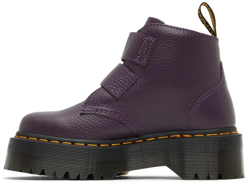 商品Dr. Martens|Purple Devon Heart Platform Boots,价格¥860,第3张图片详细描述