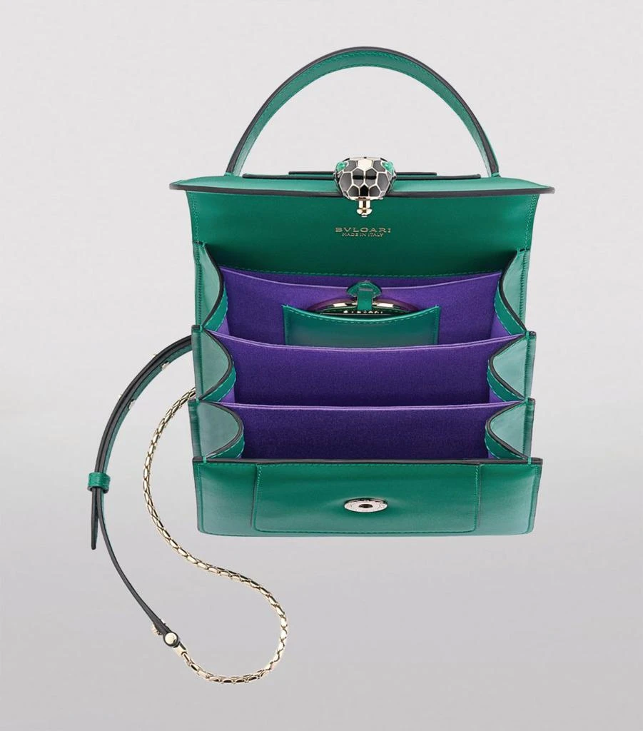 商品BVLGARI|Leather Serpenti Forever Top-Handle Bag,价格¥29346,第5张图片详细描述