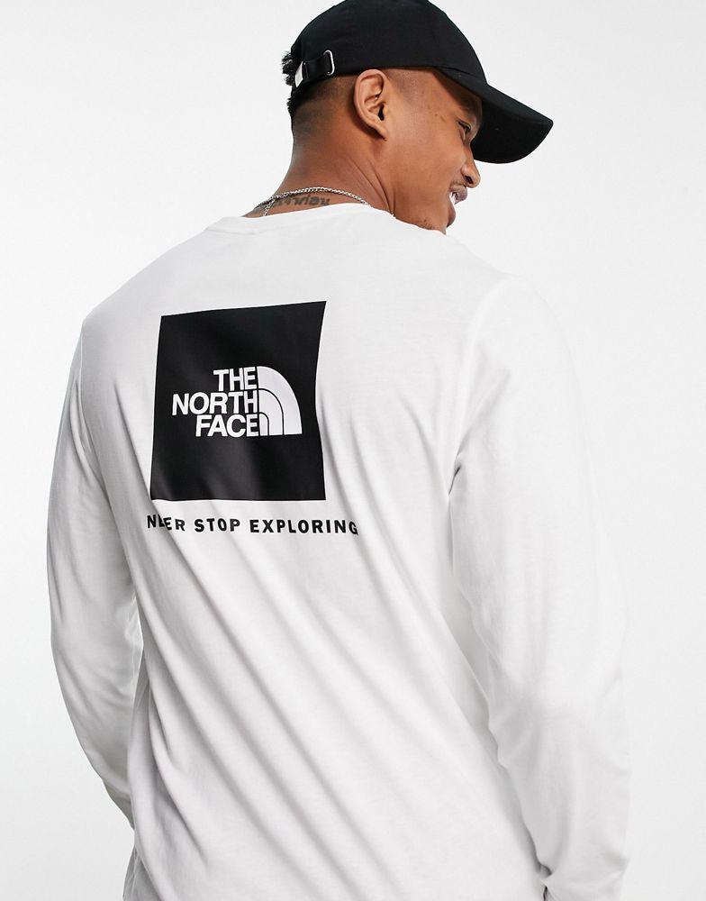 The North Face Redbox long sleeve t-shirt in white商品第1张图片规格展示