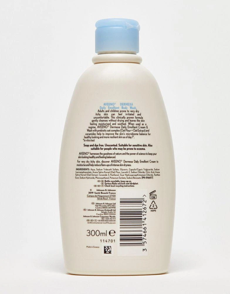 商品Aveeno|Aveeno Dermexa Daily Emollient Body Wash 300ml,价格¥88,第2张图片详细描述