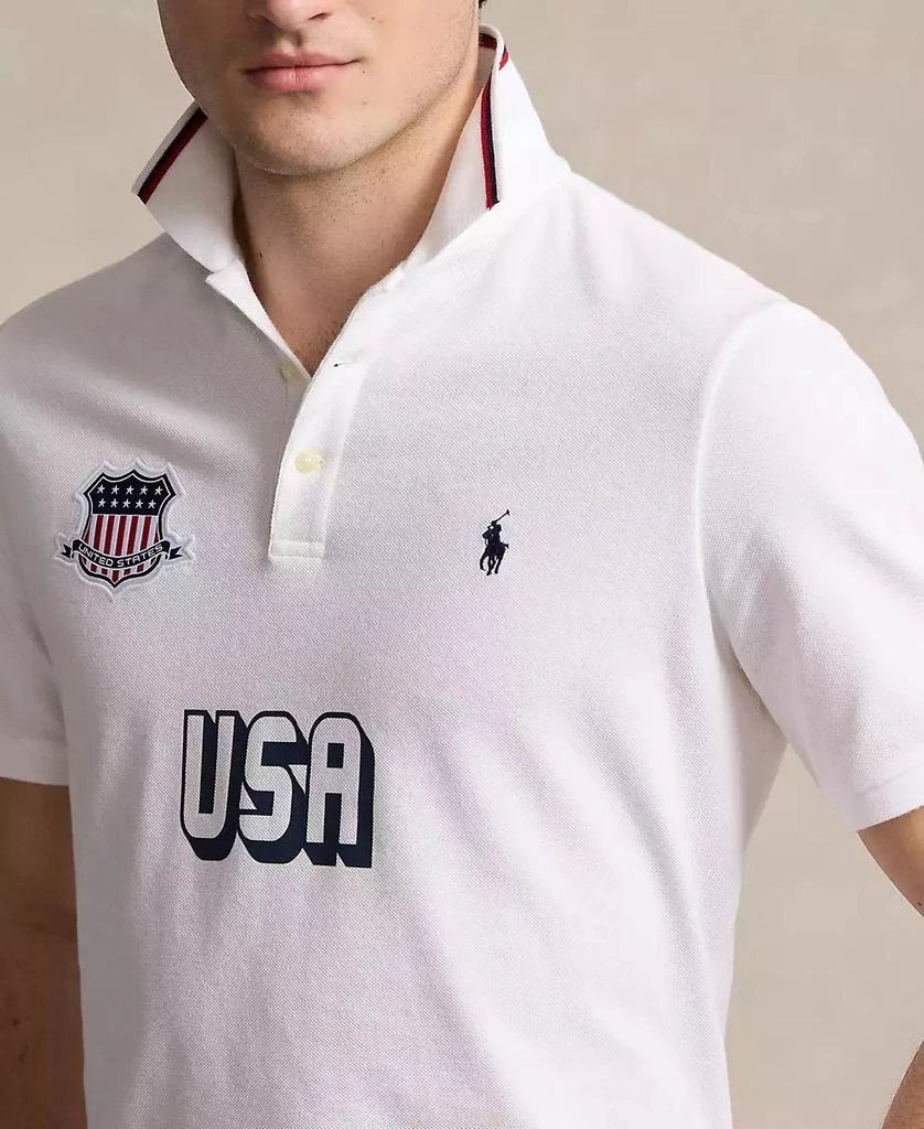 商品Ralph Lauren|Men's Classic-Fit USA Polo Shirt,价格¥395,第3张图片详细描述