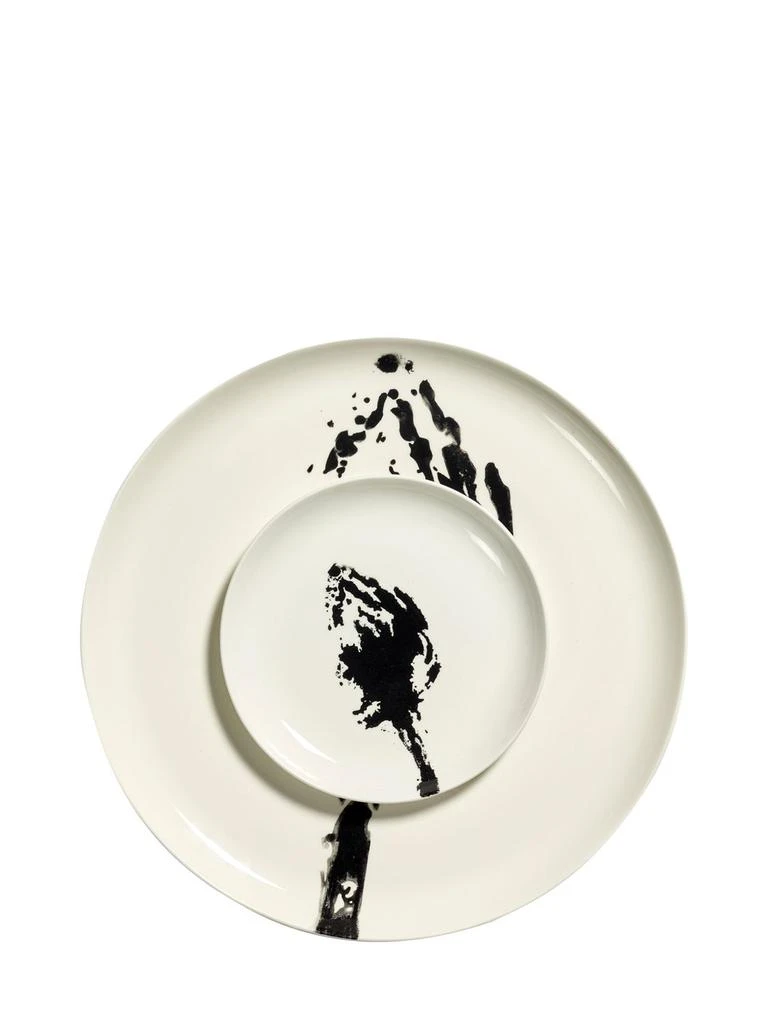 商品SERAX|Set Of 2 19cm Feast Black & White Plates,价格¥383,第1张图片