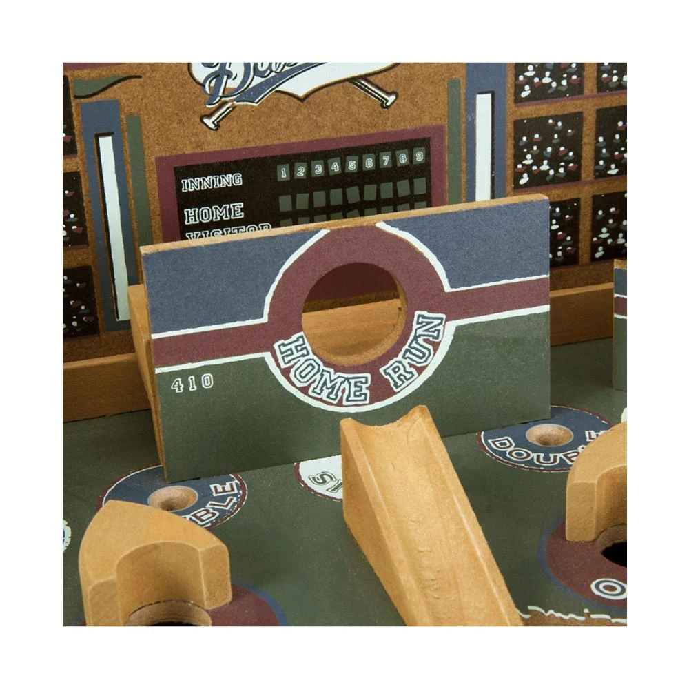 商品Trademark Global|Hey Play Baseball Pinball Tabletop Skill Game - Classic Miniature Wooden Retro Sports Arcade Desktop Toy For Adult Collectors And Children,价格¥362,第4张图片详细描述