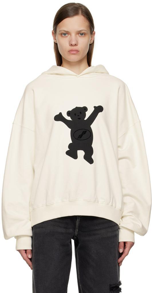 商品We11done|White New Teddy Hoodie,价格¥1818,第1张图片