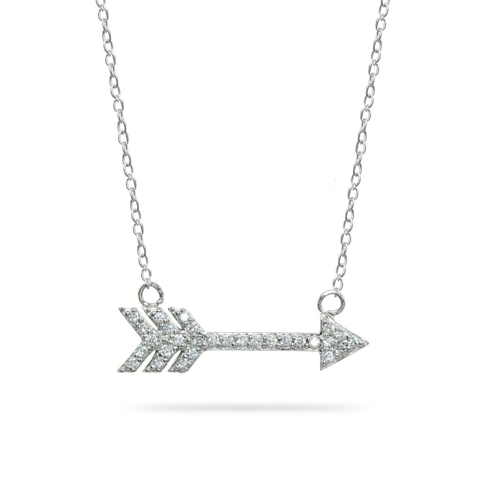 商品Giani Bernini|Cubic Zirconia Arrow Necklace in 18k Gold Plated Sterling Silver or Sterling Silver,价格¥209,第1张图片