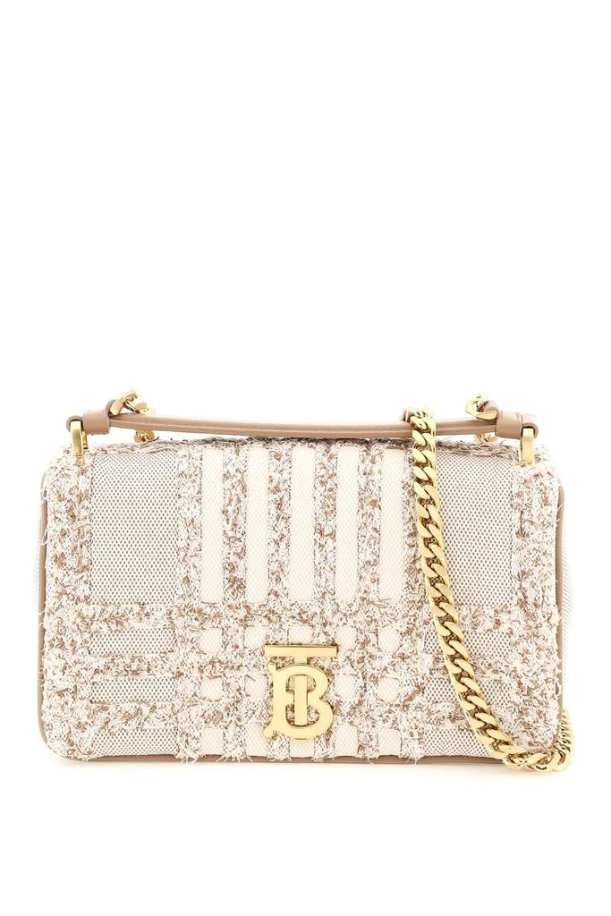 商品Burberry|PUNCH NEEDLE CHECK CANVAS SMALL LOLA BAG,价格¥11646,第1张图片