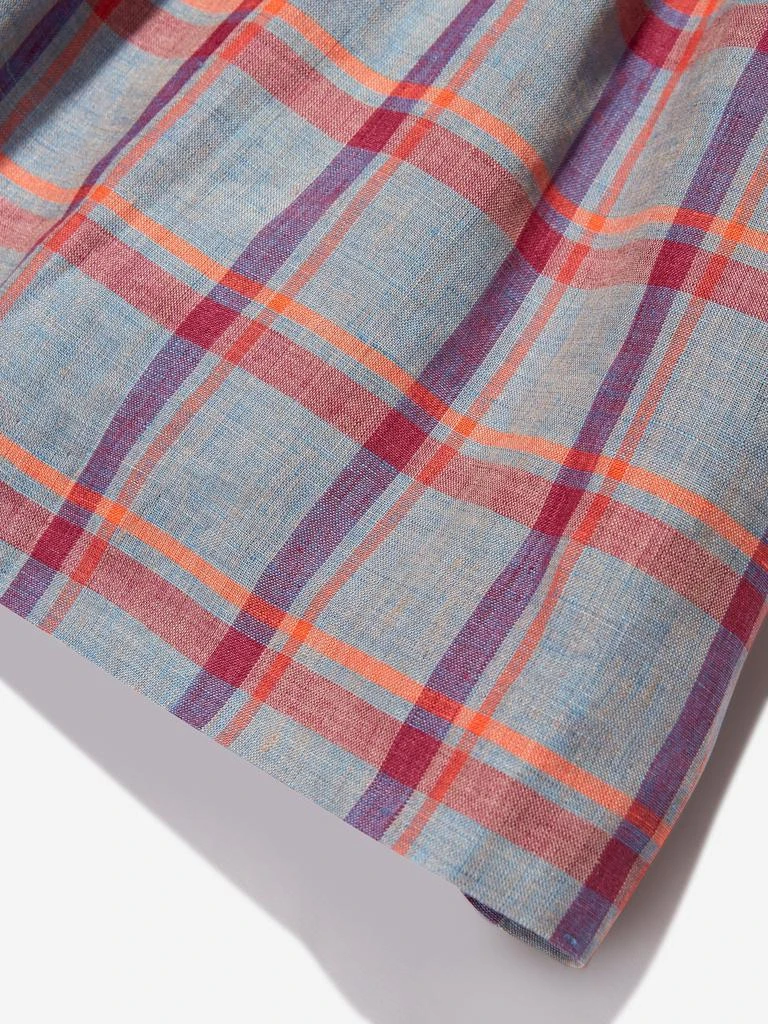 商品Bonpoint|Bonpoint Girls Checked Linen Carole Dress in Grey,价格¥1528,第4张图片详细描述
