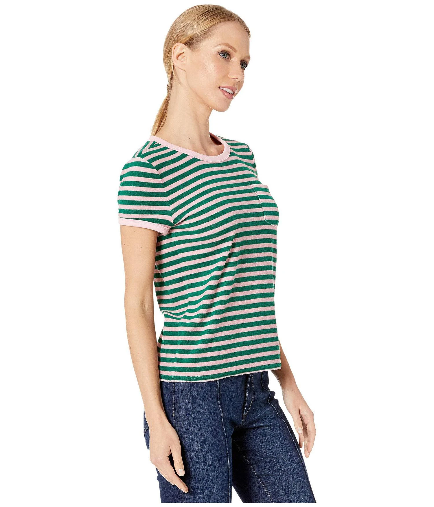 商品Juicy Couture|Striped Microterry Tee,价格¥110,第4张图片详细描述