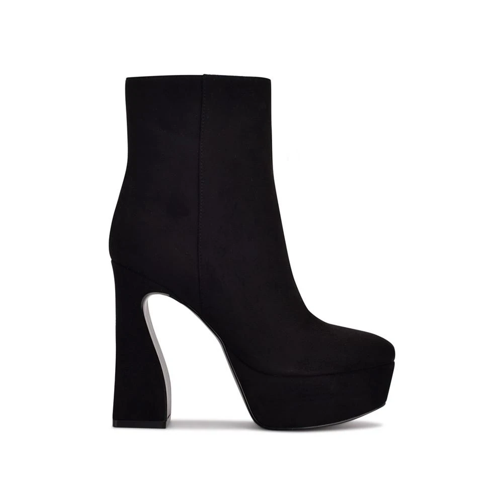 商品Nine West|Women's Klinda Platform Square Toe Booties,价格¥672,第2张图片详细描述