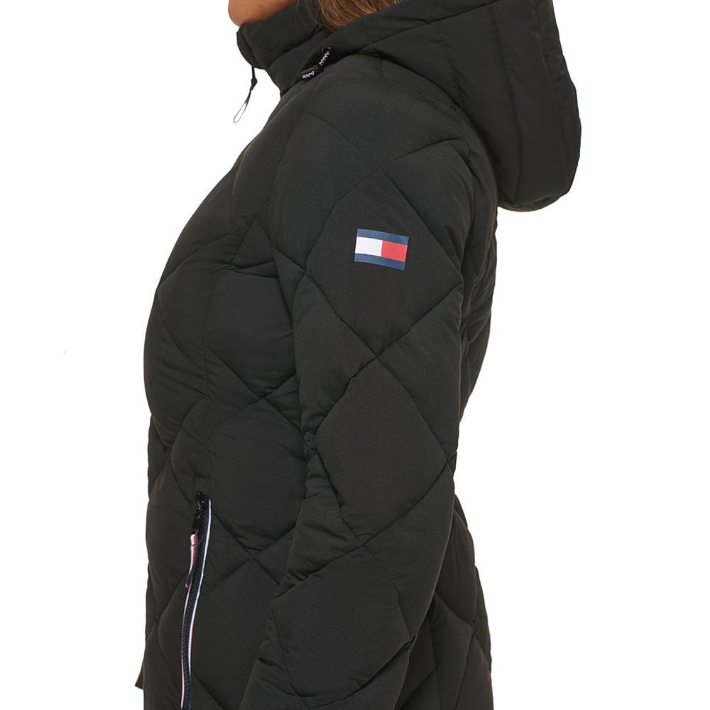 Women's Quilted Hooded Packable Puffer Coat商品第4张图片规格展示