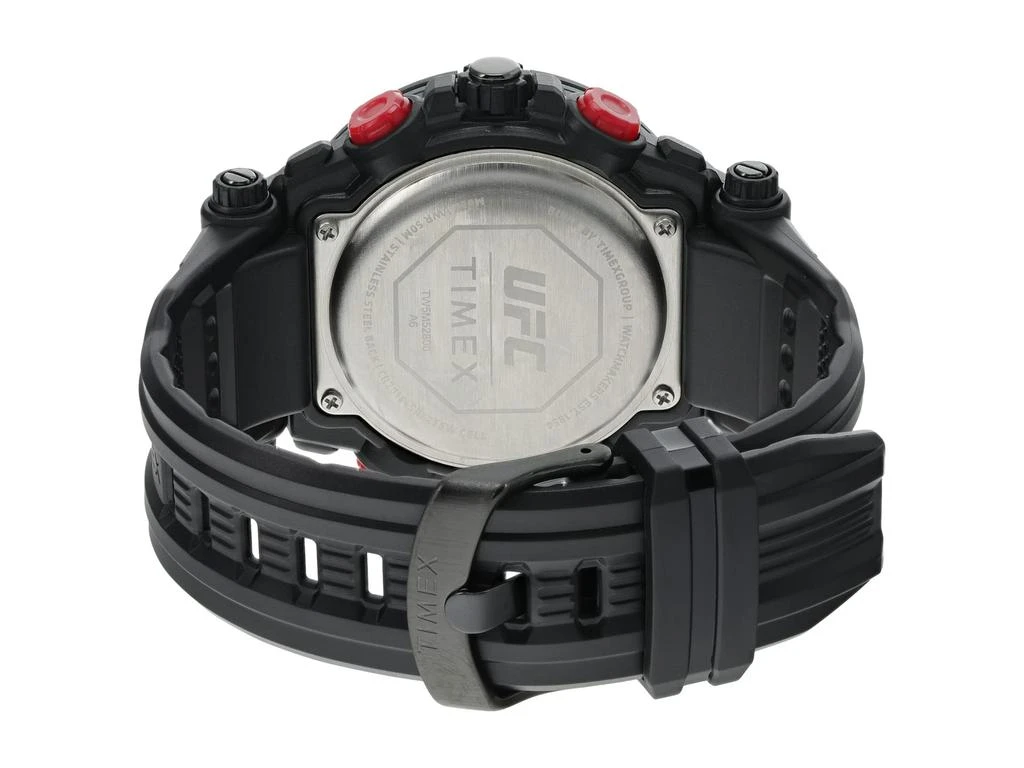 商品Timex|50 mm UFC Impact Analog-Digital Dial Black Resin Strap Watch,价格¥632,第3张图片详细描述