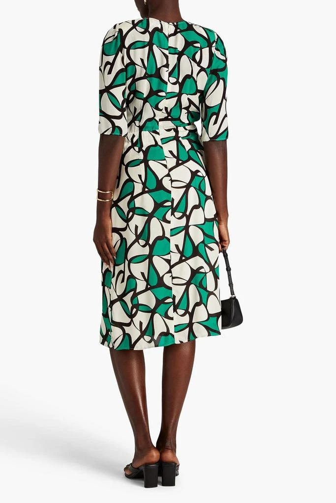 商品ba&sh|Paz twist-front printed crepe de chine midi dress,价格¥677,第3张图片详细描述