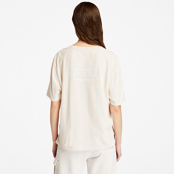 Organic Cotton Utility T-shirt for Women in White商品第2张图片规格展示