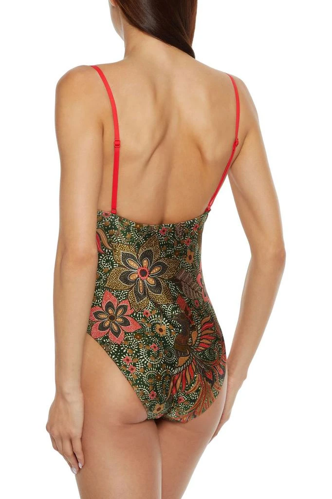 商品Zimmermann|Empire Draw bow-detailed printed swimsuit,价格¥1230,第1张图片