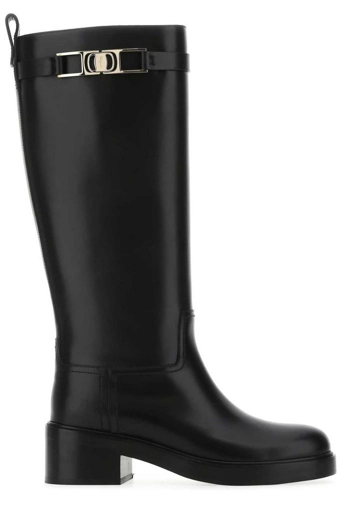 商品Salvatore Ferragamo|Ferragamo Gancini Round-Toe Knee Boots,价格¥5795,第1张图片