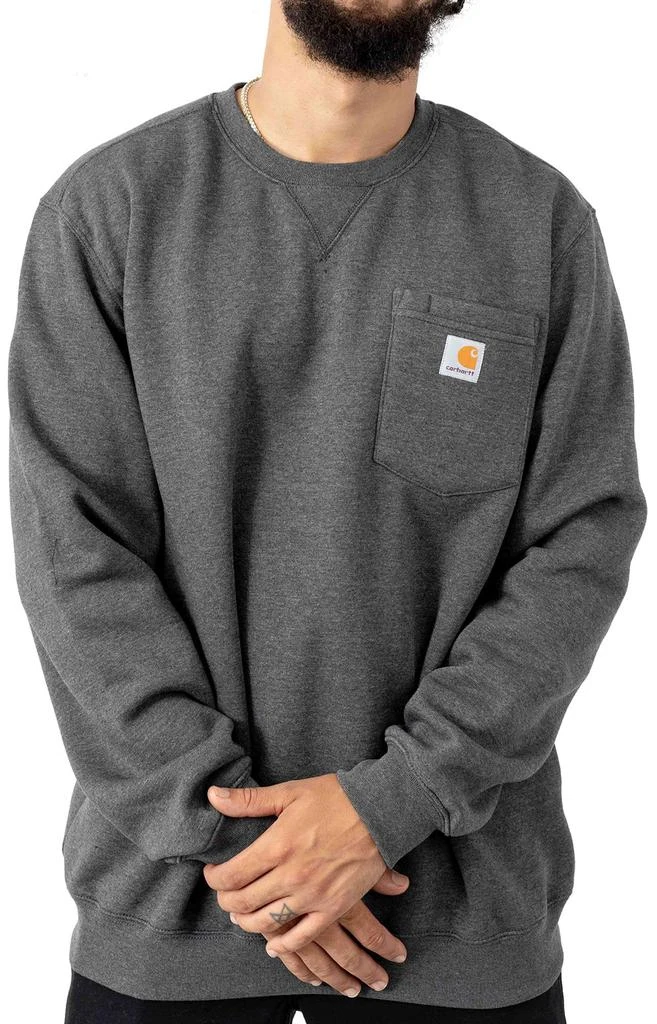 商品Carhartt|(103852) Crewneck Pocket Sweatshirt - Carbon Heather,价格¥316,第1张图片