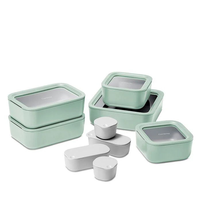 商品Caraway|14-Piece Ceramic Coated Glass Food Storage Set,价格¥1950,第1张图片