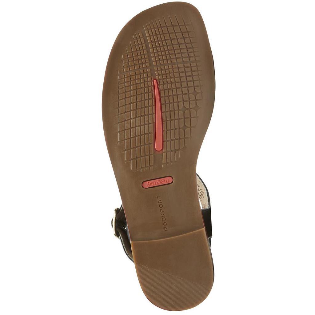 商品Rockport|Rockport Womens Zadie Leather Open Toe Flat Sandals,价格¥111-¥126,第4张图片详细描述