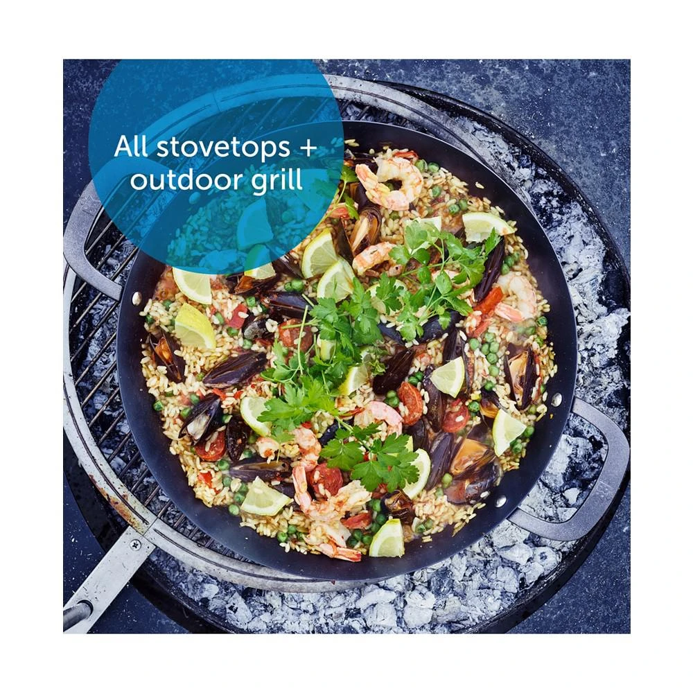 商品Greenpan|BK Black Steel 15" Paella Pan,价格¥521,第5张图片详细描述
