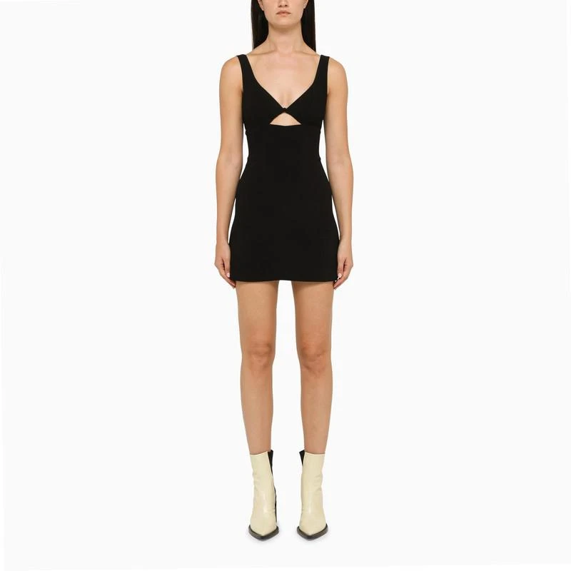 商品AMI|Short black cut-out dress,价格¥947,第1张图片