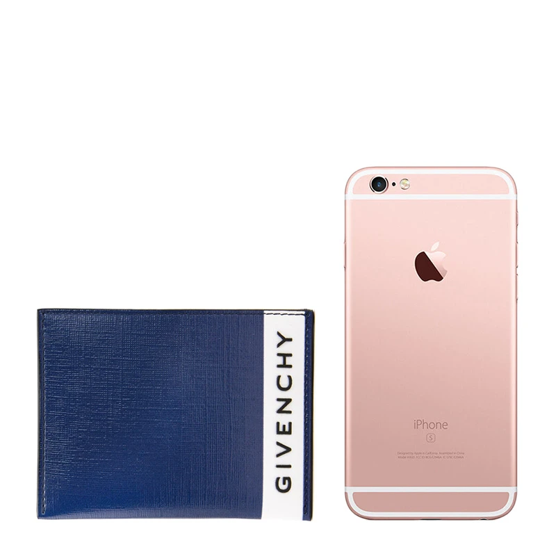 商品Givenchy|Givenchy纪梵希 男士蓝色皮革卡包 BK6003K0M4-490,价格¥1239,第1张图片