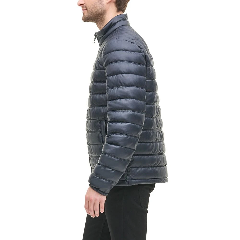 商品Tommy Hilfiger|Men's Quilted Faux Leather Puffer Jacket,价格¥590,第4张图片详细描述