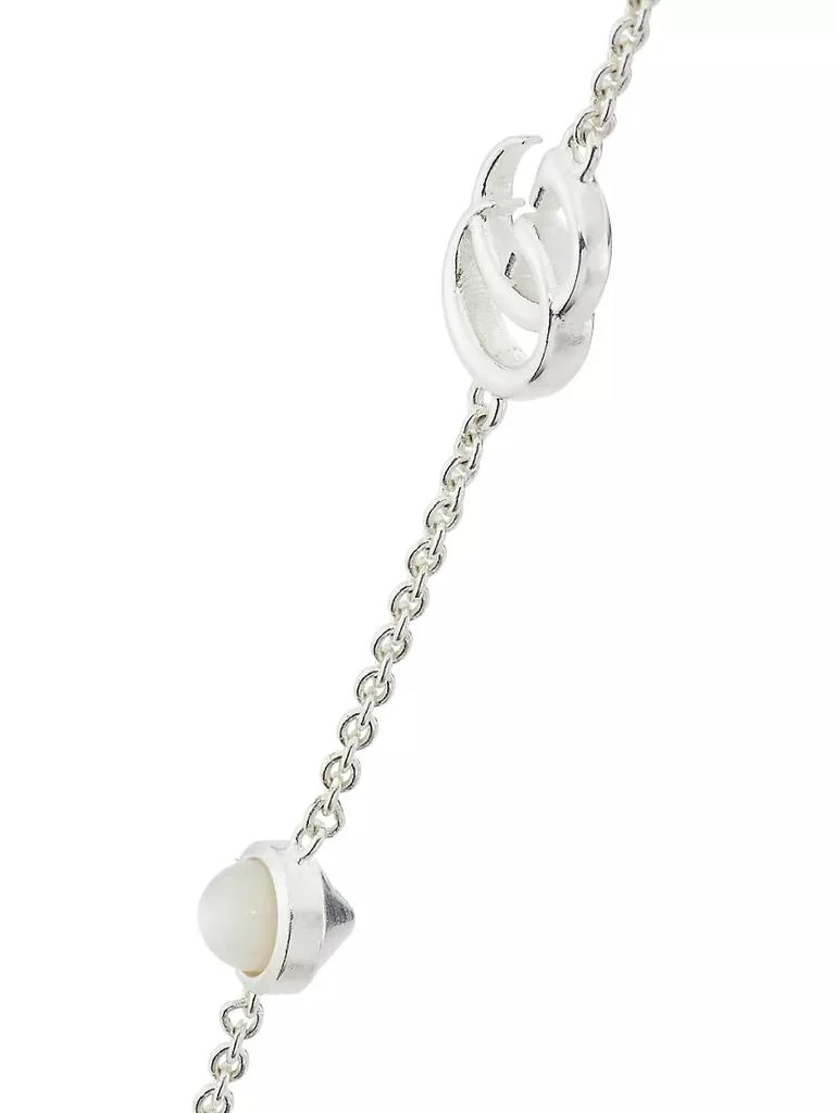 商品Gucci|Sterling Silver &amp; Mother-Of-Pearl GG Marmont Charm Bracelet,价格¥3375,第4张图片详细描述