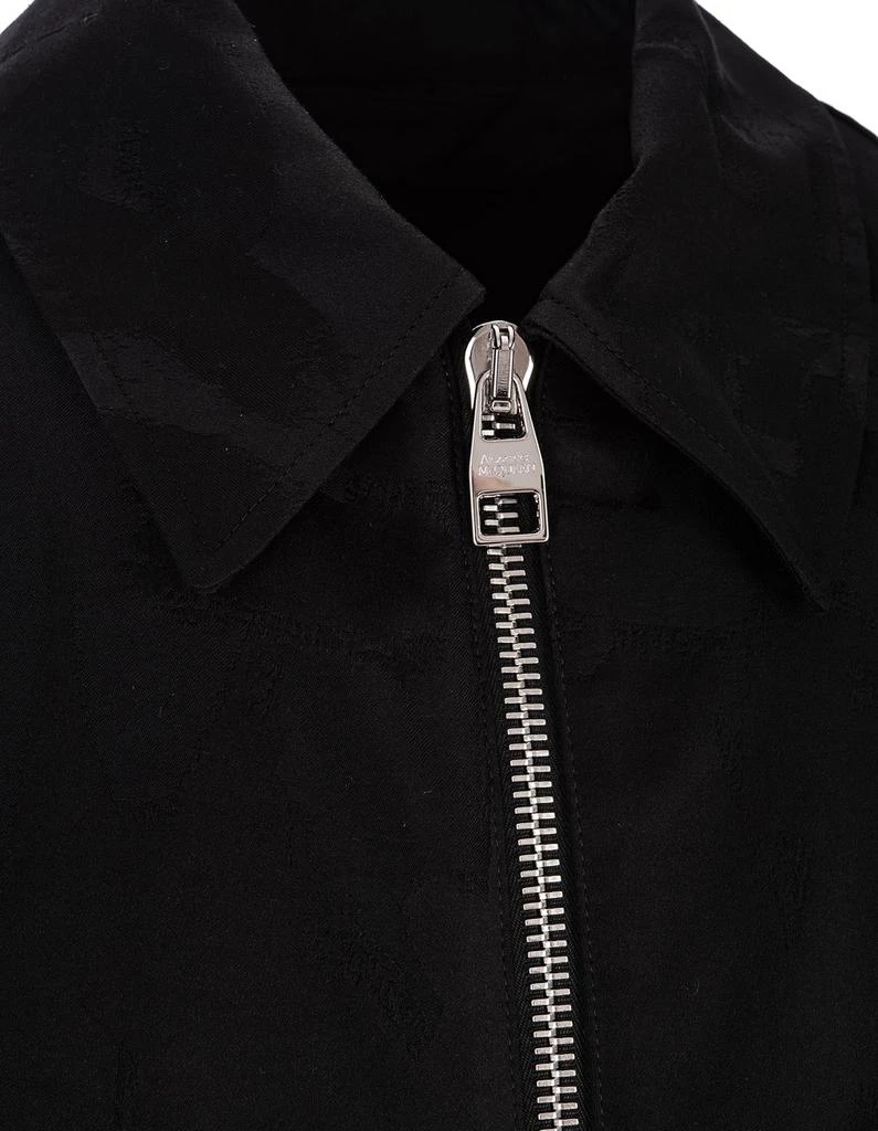商品Alexander McQueen|Alexander McQueen Collared Zip-Up Jacket,价格¥5190,第4张图片详细描述