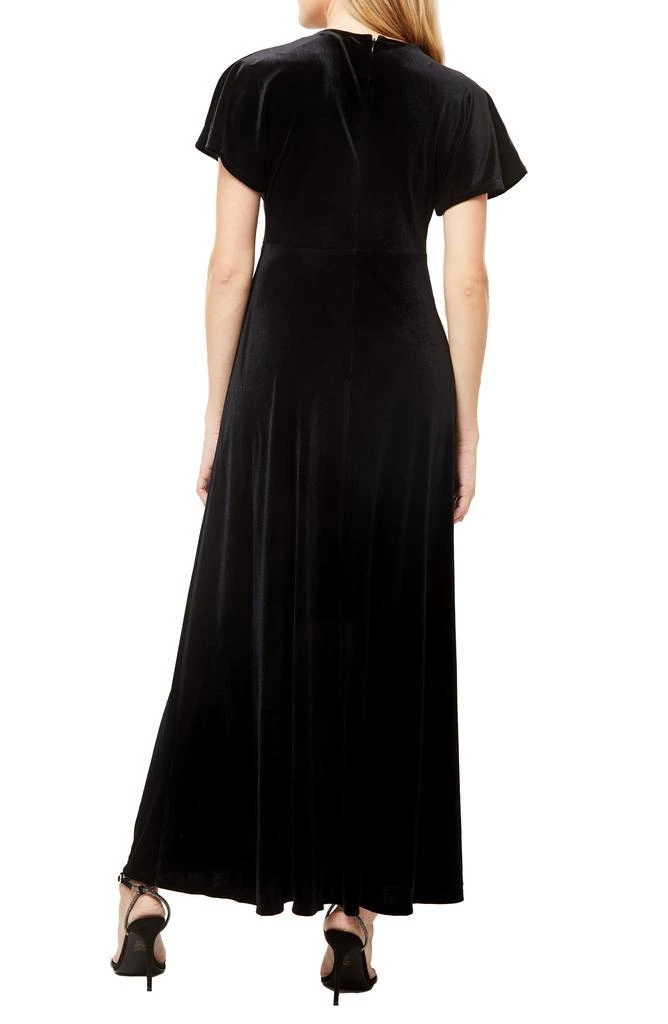 商品Love by Design|June Velvet Flutter Sleeve Maxi Dress,价格¥450,第2张图片详细描述