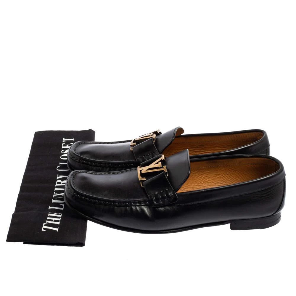 Louis Vuitton Black Leather Montaigne Loafers Size 40.5 商品