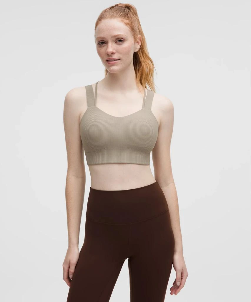 Like a Cloud Ribbed Longline Bra *Light Support, D/DD Cup 商品