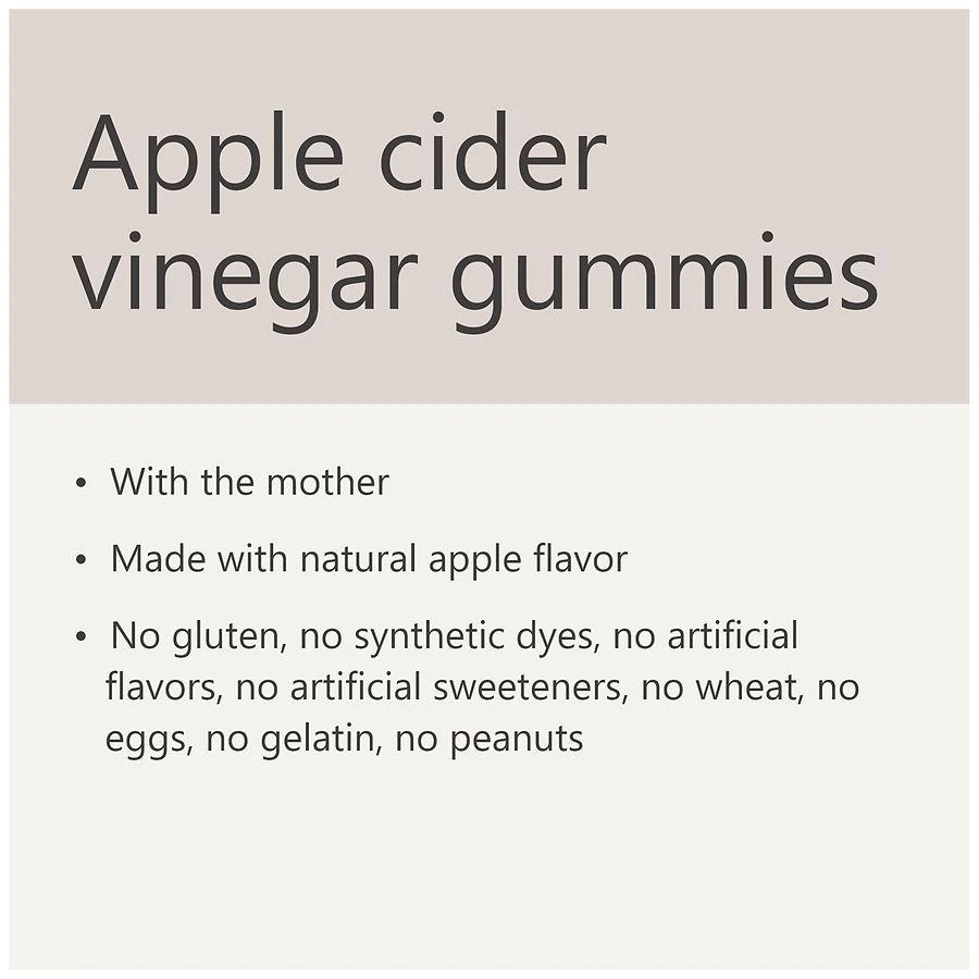 Apple Cider Vinegar 500 mg Gummies (90 days) Natural Apple 商品