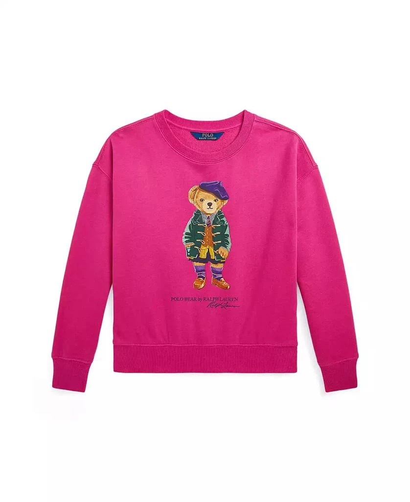 商品Ralph Lauren|Big Girls Polo Bear Fleece Sweatshirt,价格¥367,第1张图片