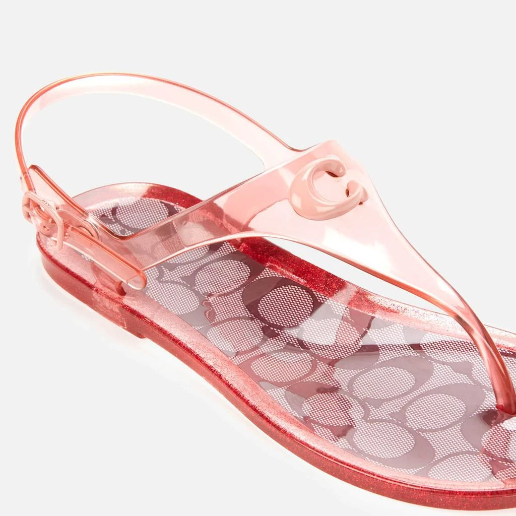 商品Coach|COACH WOMEN'S NATALEE RUBBER JELLY SANDALS - CANDY APPLE/CANDY PINK,价格¥419,第4张图片详细描述