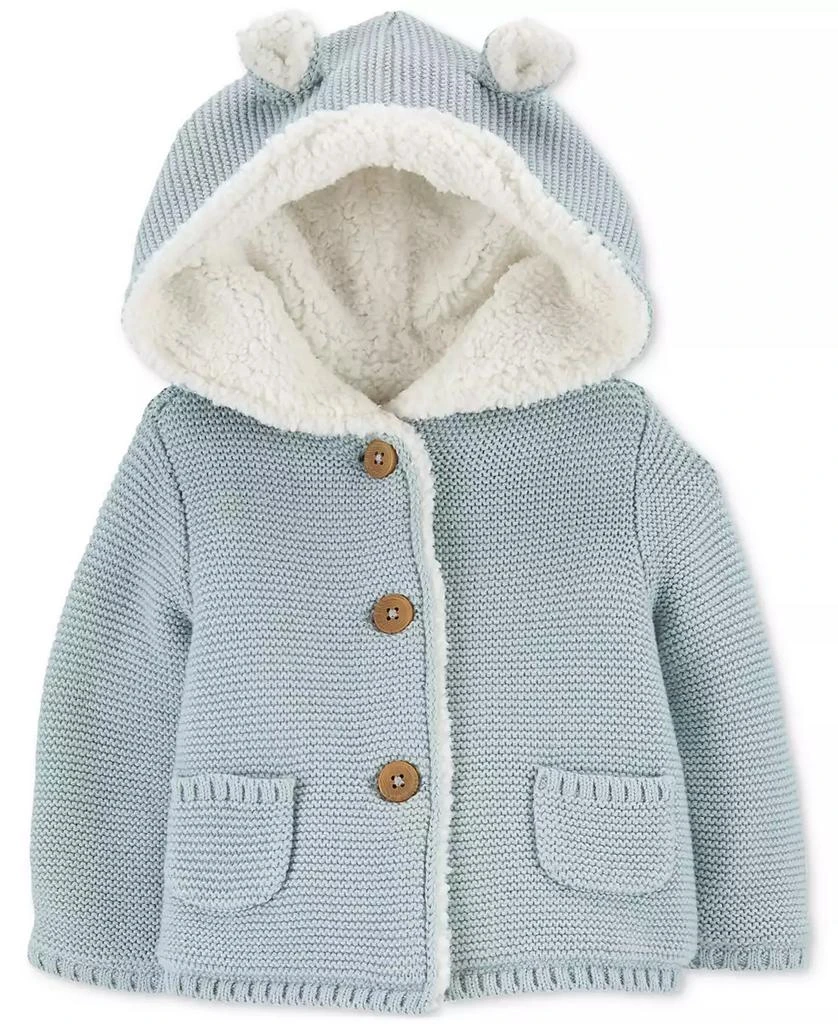 商品Carter's|Baby Faux-Sherpa-Lined Hooded Jacket,价格¥128,第1张图片