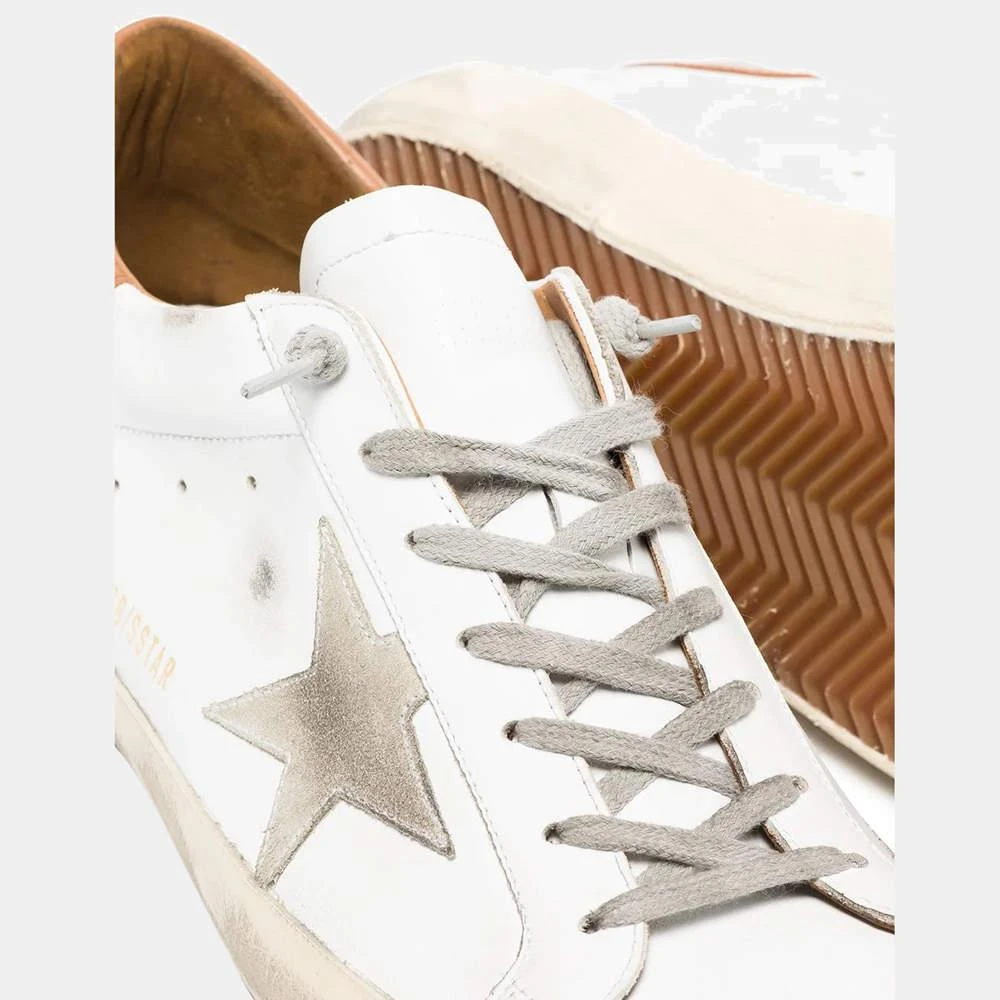 商品Golden Goose|Golden Goose White Super Star Low-Top Sneakers Size EU 43,价格¥2896,第3张图片详细描述