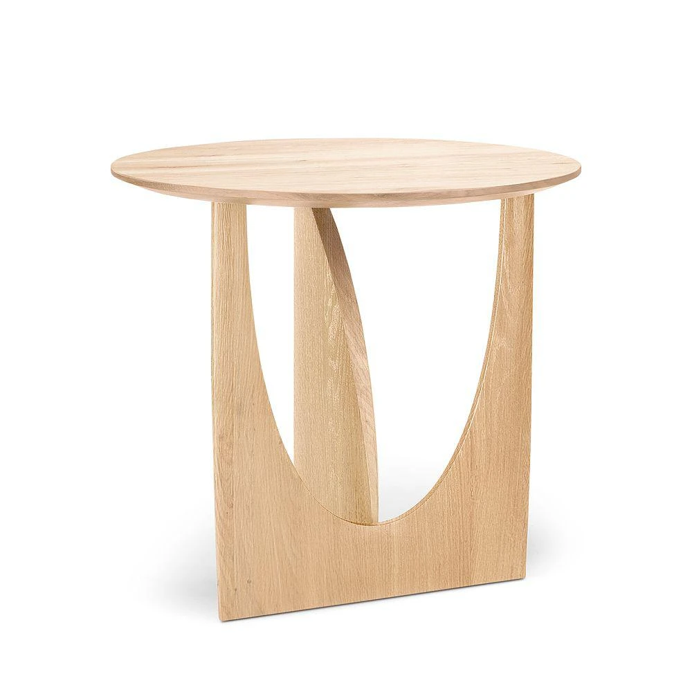 Oak Geometric Side Table 商品