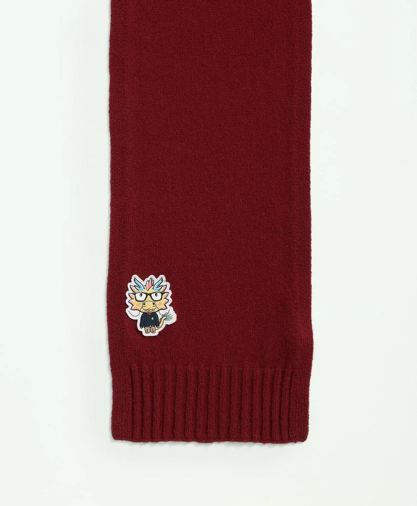 商品Brooks Brothers|Merino Wool Blend Lunar New Year Patch Scarf,价格¥699,第2张图片详细描述